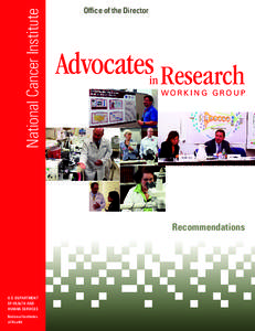 Advocates in Research Working Group Executive Summary