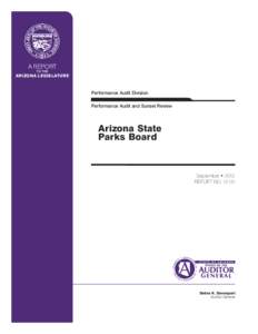 A REPORT TO THE ARIZONA LEGISLATURE  Performance Audit Division