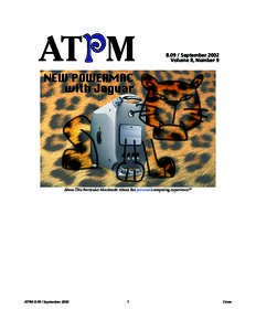 Cover  ATPM[removed]September 2002 Volume 8, Number 9