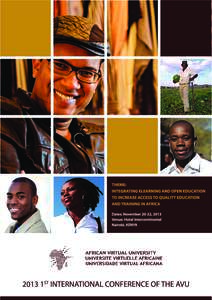 Open University of Tanzania / Dar es Salaam / Tanzania / Open educational resources / Africa / Association of Commonwealth Universities / Education