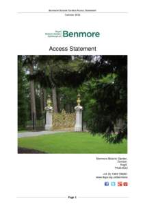 Scotland / Inventory of Gardens and Designed Landscapes / Royal Botanic Garden Edinburgh / Benmore Botanic Garden / Dunoon / Benmore / Argyll and Bute / Gourock / Argyll Ferries