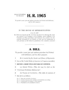 I  105TH CONGRESS 1ST SESSION  H. R. 1965