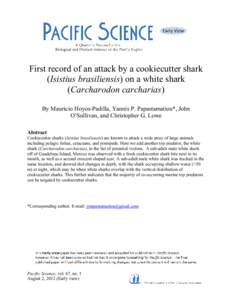 Cookiecutter shark / Isistius / Great white shark / I. brasiliensis / Largetooth cookiecutter shark / Fish / Dalatiidae / Sharks