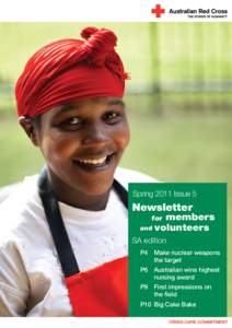 Spring 2011 Issue 5  Newsletter members and volunteers