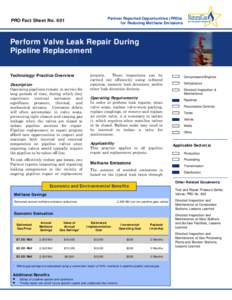 Perform Valve Leak Repair During Pipeline Replacement