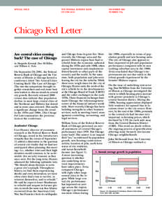 SPECIAL ISSUE  THE FEDERAL RESERVE BANK OF CHICAGO  DECEMBER 2001