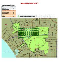 Assembly District 47 Total Male Population: 222,749 Men age 18+  CAP cases