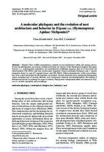 Apidologie[removed]–118 c INRA/DIB-AGIB/ EDP Sciences, 2008  DOI: [removed]apido:[removed]Available online at: