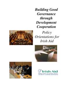 Building Good Governance through Development Cooperation Policy