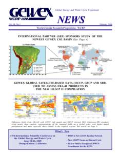 Global Energy and Water Cycle Experiment  NEWS Vol. 14, No.1