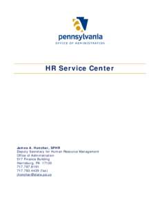 Microsoft Word - Pennsylvania HR Service Center