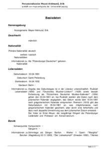 Personendossier Meyer-Helmund, Erik erstellt von musicamigrans.de - Universität Leipzig