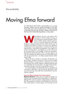 Editorial  Efma presidentship
