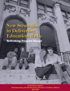 New Strategies in Delivering Education IDAs: Rethinking Program Design  By René Bryce-Laporte