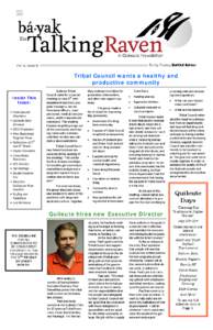 July 2012 Vol. 6, Issue 6  Tribal Council wants a healthy and