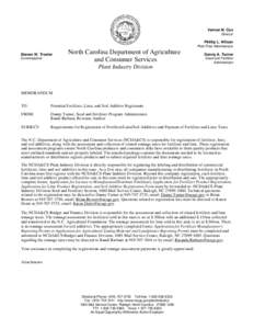 Raleigh /  North Carolina / Potash / .nc / Agriculture / North Carolina / Land management / Fertilizers / Liming / Steve Troxler
