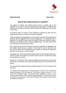 MEDIA RELEASE  4 March 2010