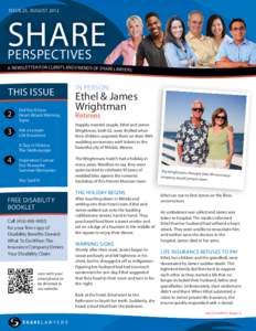 ISSUE 25, AUGUST[removed]SHARE PERSPECTIVES  A NEWSLE T TER FOR CLIENTS AND FRIENDS OF SHARE LAWYERS