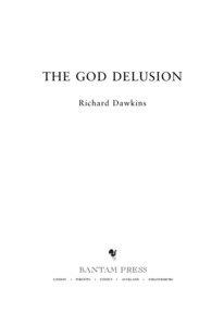 The God Delusion Prelims[removed]