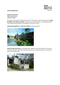 Environmental design / Lüneburg Heath / Design / Knowledge / Heide Museum of Modern Art / Accessibility / Parking lot