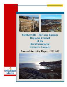 Stephenville—Port aux Basques Regional Council of the Rural Secretariat Executive Council Annual Activity Report[removed]