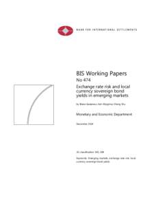 Exchange rate risk and local currency sovereign bond yields in emerging markets