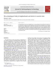 Journal of Anthropological Archaeology[removed]–154  Contents lists available at ScienceDirect Journal of Anthropological Archaeology journal homepage: www.elsevier.com/locate/jaa