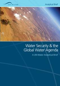 Water Security & the Global Water Agenda A UN-Water Analytical Brief Copy-editing: Tim Lougheed