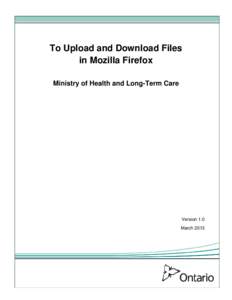 Upload Files (Refer to MC EDT Reference Manual Section 5