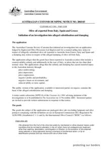 Cooking oils / Mediterranean cuisine / Olive oil / Dumping / Olive / Oil / Olive Pomace Oil / Olive oil regulation and adulteration / Soft matter / Vegetable oils / Matter