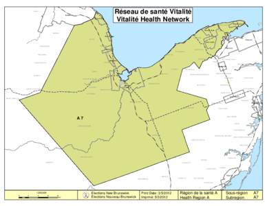 South Tetagouche /  New Brunswick / Paquetville / Æ / New Brunswick / Vitalité Health Network / Tracadie–Sheila