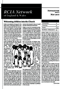 RCIA Network  Newsletter Issue 9  May 2010