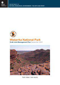 Watarrka DRAFT JM Plan Sept09.indd