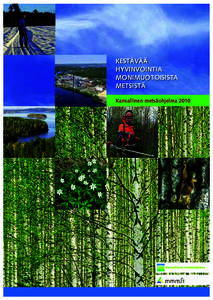 Kestävää hyvinvointiA monimuotoisistA metsistä Kansallinen metsäohjelma 2010