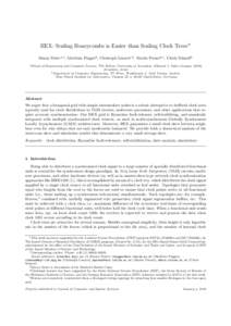 HEX: Scaling Honeycombs is Easier than Scaling Clock TreesI Danny Doleva,1 , Matthias F¨ uggerb , Christoph Lenzenc,2 , Martin Pernerb,∗, Ulrich Schmidb a School  of Engineering and Computer Science, The Hebrew Univer