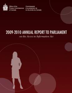 [removed]Annual Report to Parliament on the Access to Information Act