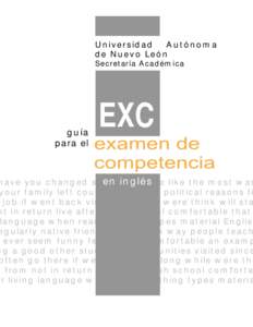 Universidad Autónoma de Nuevo León Secretaría Académica  guía