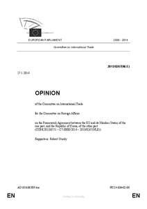 EUROPEAN PARLIAMENT[removed]Committee on International Trade