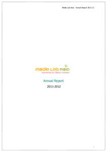 Media Lab Asia - Annual Report[removed]Annual Report[removed]