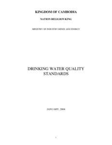 Environment / Drinking water / Water quality / Chlorination / Water Supply (Water Quality) Regulations / Fecal coliform / Purified water / Disinfection by-product / Turbidity / Chemistry / Water pollution / Water