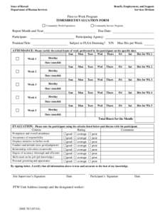 State of Hawaii Department of Human Services Benefit, Employment, and Support Services Division