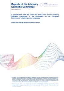 Bank regulation / Economy of the European Union / European sovereign debt crisis / Central banks / European Systemic Risk Board / European Central Bank / Single Euro Payments Area / Deposit insurance / Eurozone / European Union / Financial regulation / Europe