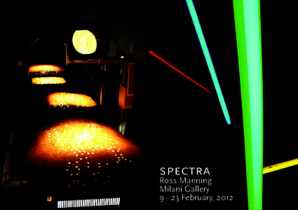 spectra  Ross Manning Milani Gallery 9– 23 February, 2012
