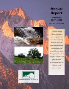 Annual Report Fiscal YearJuly 1, June 30, 2008