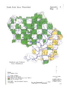 North Fork Alsea River Watershed Analysis, Steelhead and Cutthroat Trout Distribution Map