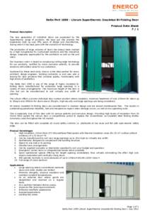 Delta PartLibrum Superthermic Insulated Bi-Folding Door Product Data Sheet 7/1 Product Description The new generation of industrial doors are expressed by the Superthermic range of products. We have put into prac