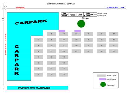 JAMISON PARK NETBALL COMPLEX YORK ROAD To JAMISON ROAD  Disable Toilet