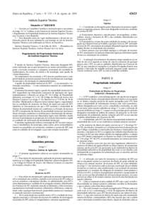 Diário da República, 2.ª série — N.º 153 — 9 de Agosto de 2010 Instituto Superior Técnico Despacho n.º  — Ouvidos os Conselhos Científico e de Gestão aprovo nos termos