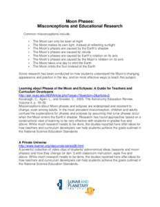 Microsoft Word - Moon Phases Educational research.doc