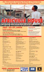 Africville House Events July[removed]WEB